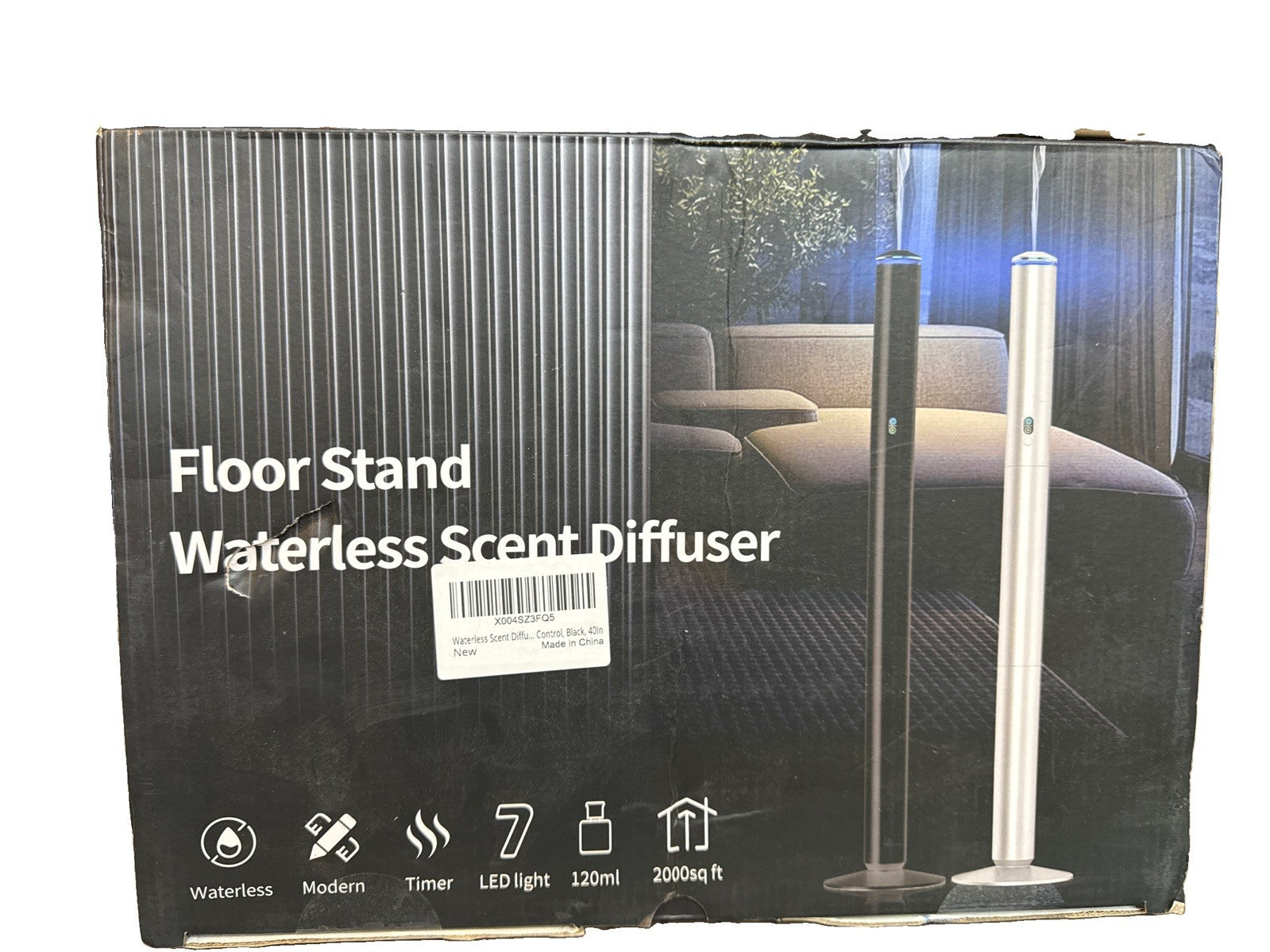 Waterless Scent Diffuser Starter Kit - 2000 Sq Ft Black
