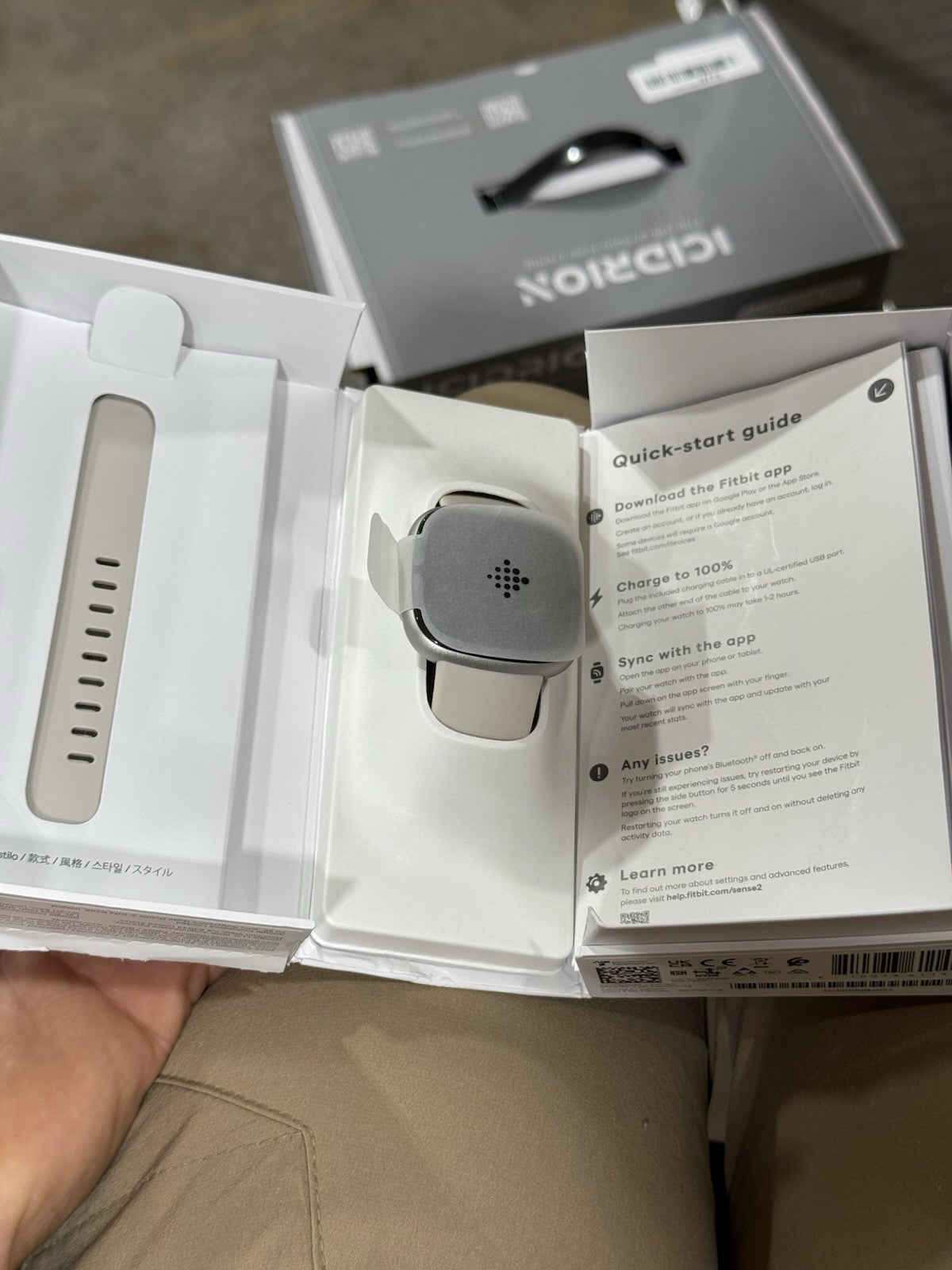 New Fitbit Sense 2 Advanced Health & Fitness Smartwatch FB521SRWT-US