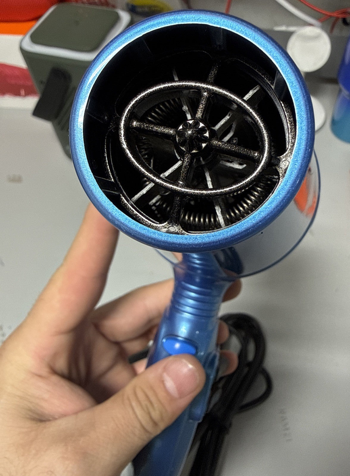 BaByliss Hair Dryer Blue Nano Titanium Portofino 2000W BABNTB6610N Salon