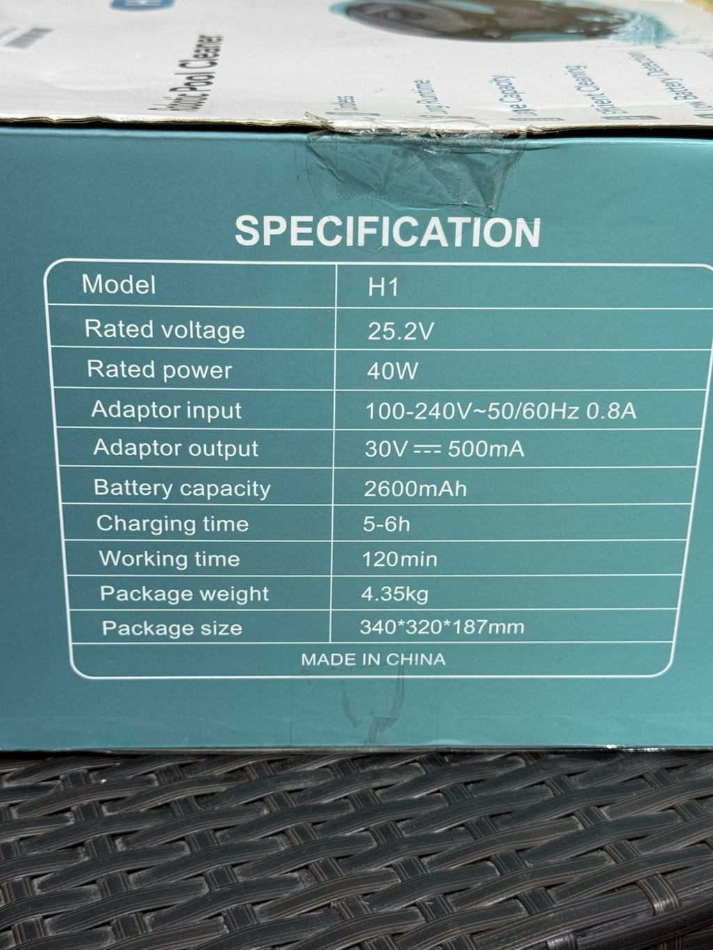 orbito H1 Robotic Pool Cleaner Cordless Efficient Cleaning Large Capacity