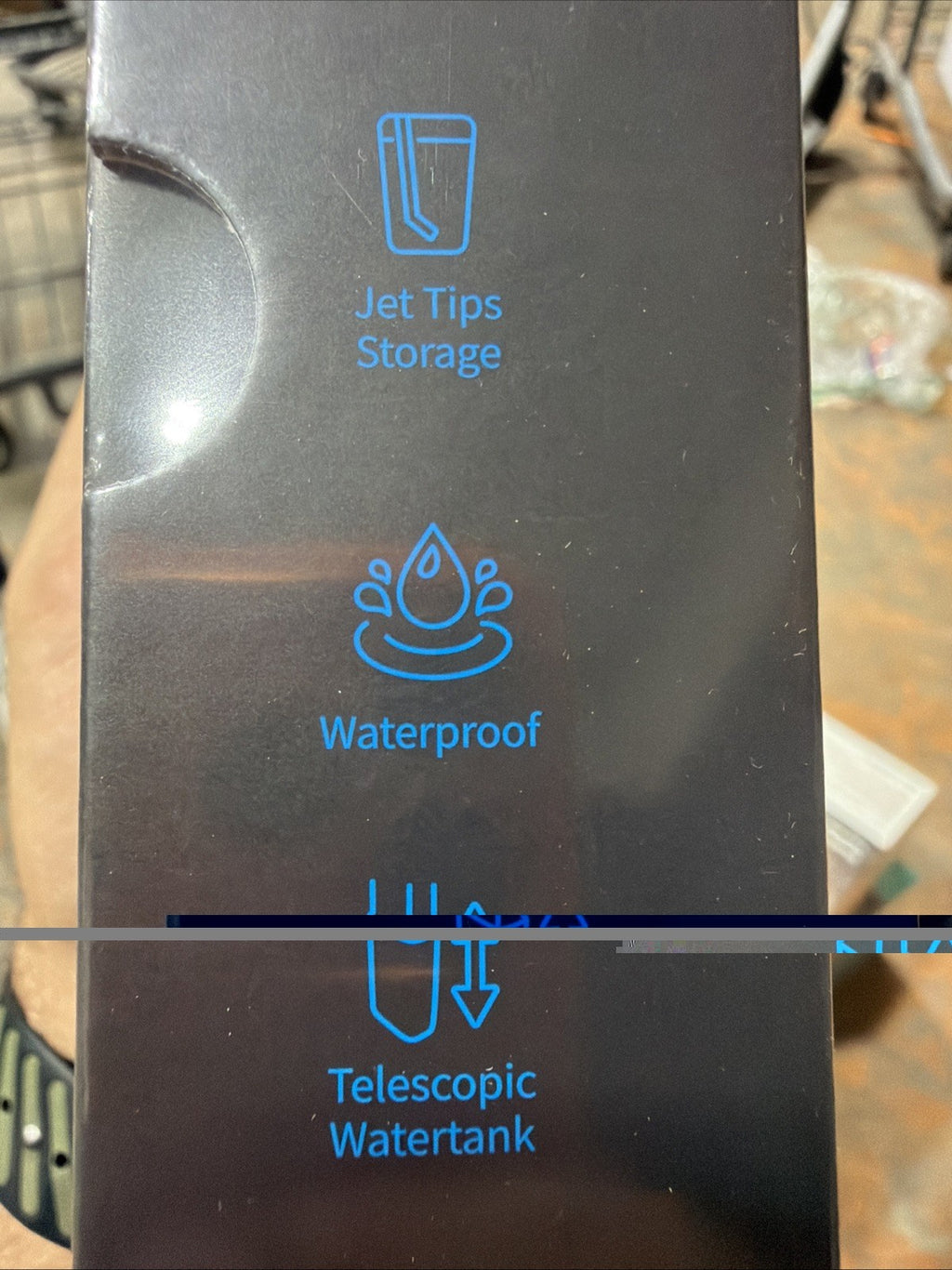 SYNHOPE Cordless Mini Portable Water Flosser Oral Irrigator, Black