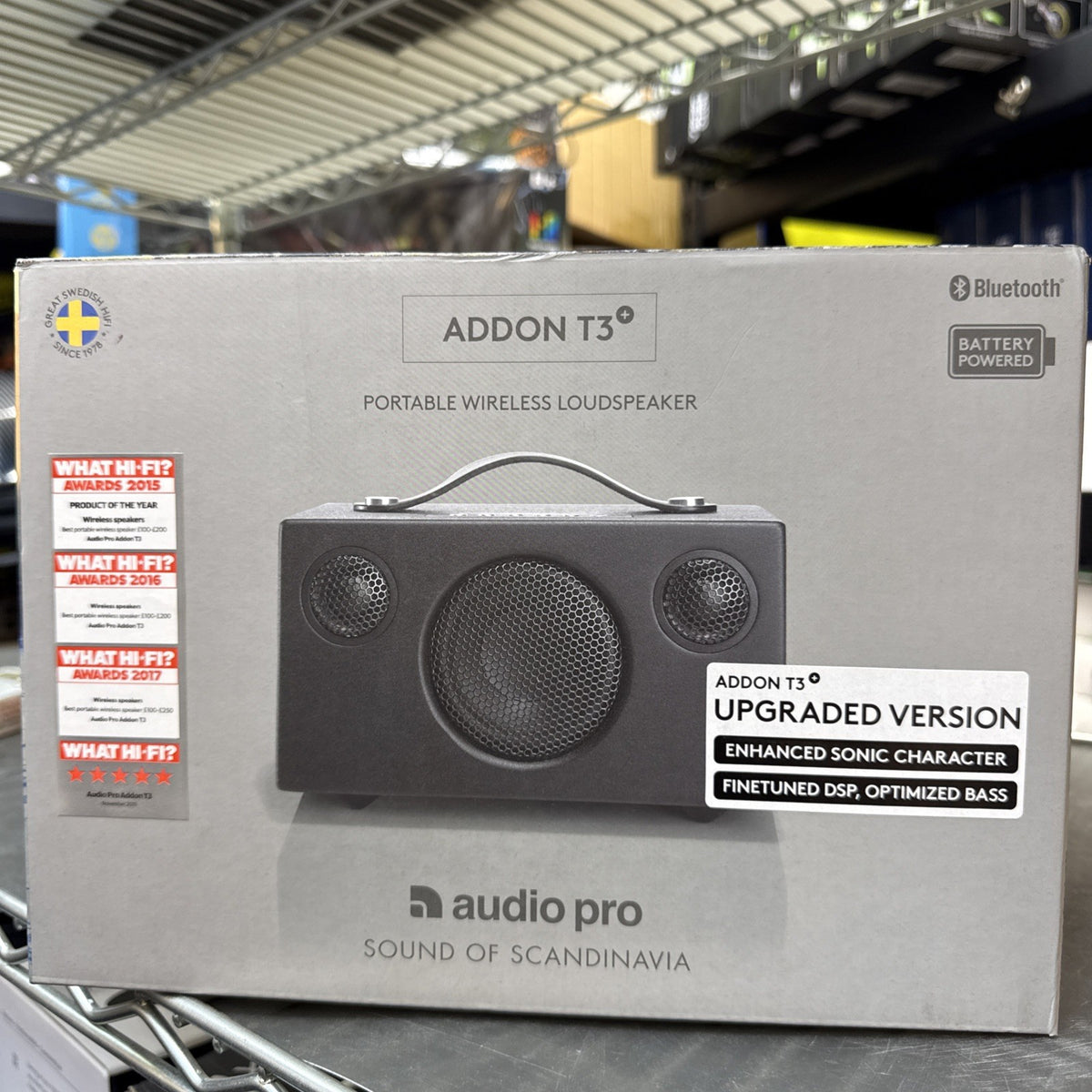 AUDIO PRO Addon T3 Bluetooth  Portable black Speaker. New￼