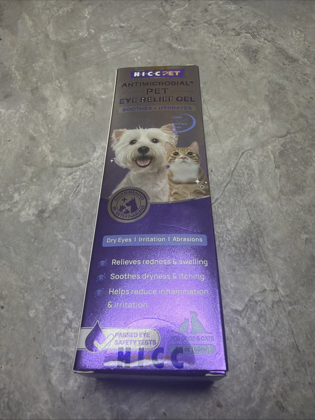 Antimicrobial Pet Eye Relief Gel Soothes + Hydrates 2fl 60ml EXP 03/09/2028