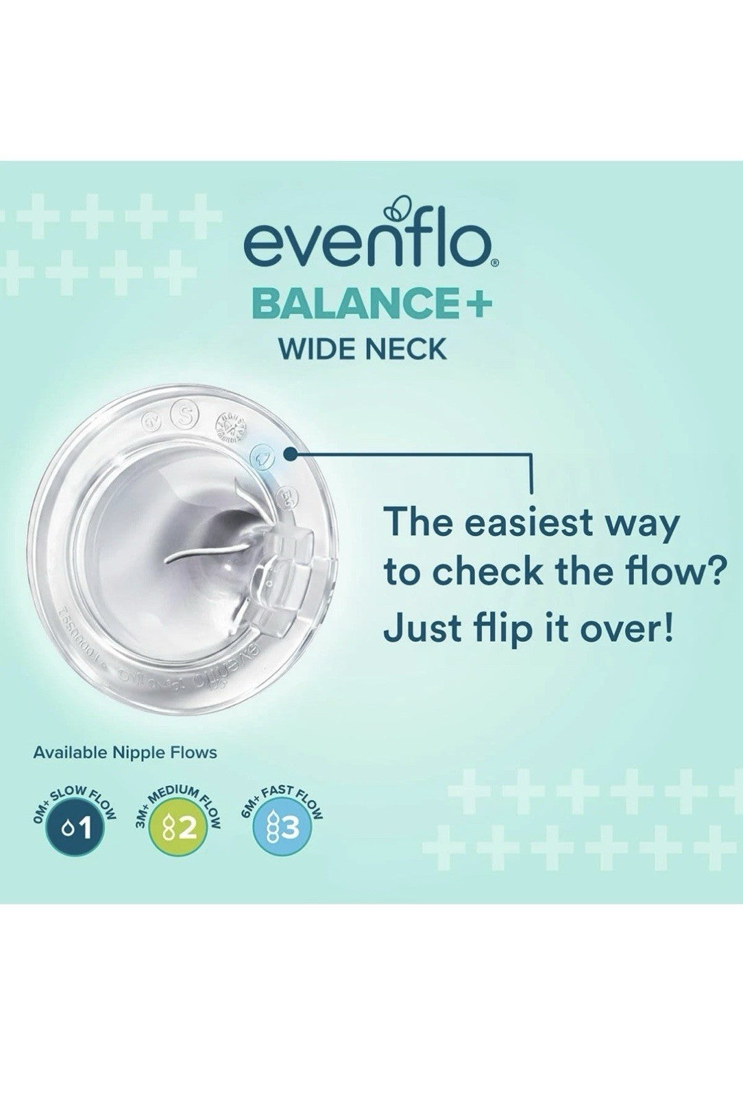 Evenflo Balance+ Glass Wide Neck Baby Bottles, Clear, 6 fl oz, 6 Pack