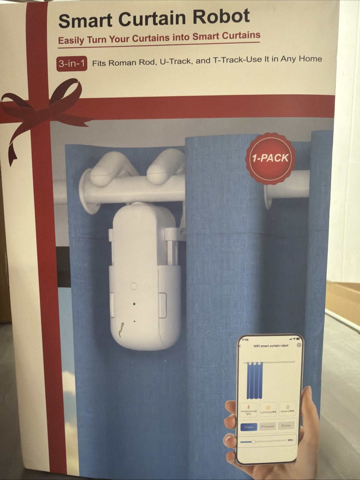3 In 1 SWITCHBOT CURTAIN 3 OPENER BLUETOOTH SMART CONTROL with Solar Panel