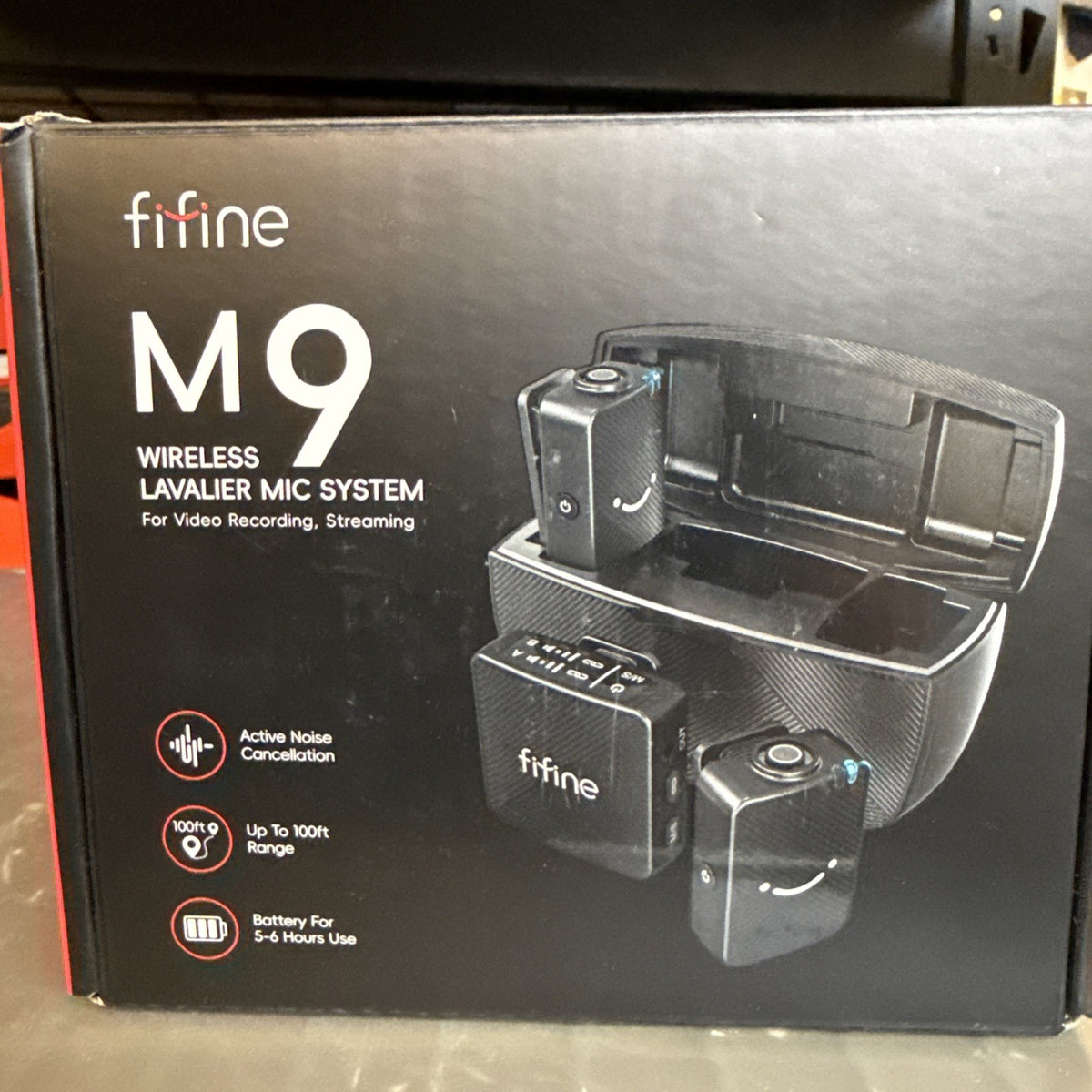 FiFine M9 Wireless Lavalier Mic System For Video Recording, Streaming