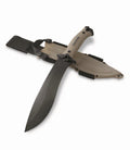 Kershaw Camp 10 - Tan Machete, Fixed Blade Knife, 10-in. 65Mn Carbon Steel Bl...