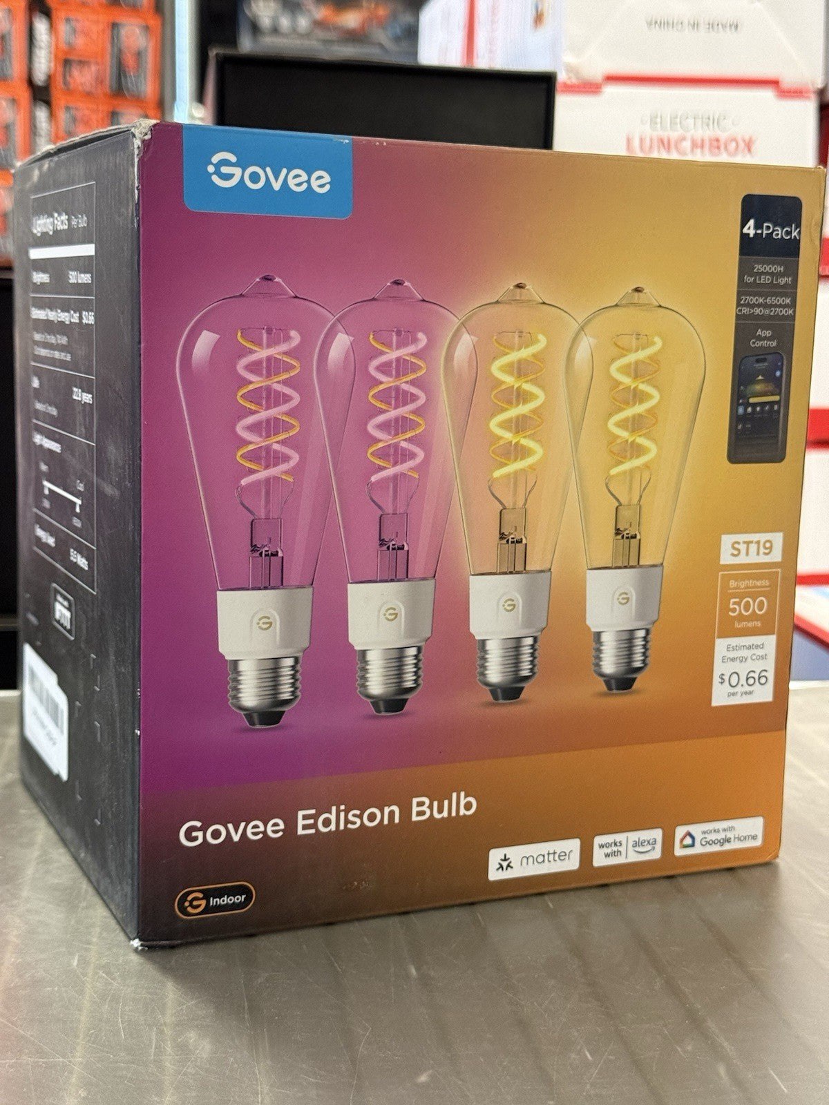 Govee Edison Bulb (4-Pack) H14C0 Smart Light Bulbs  