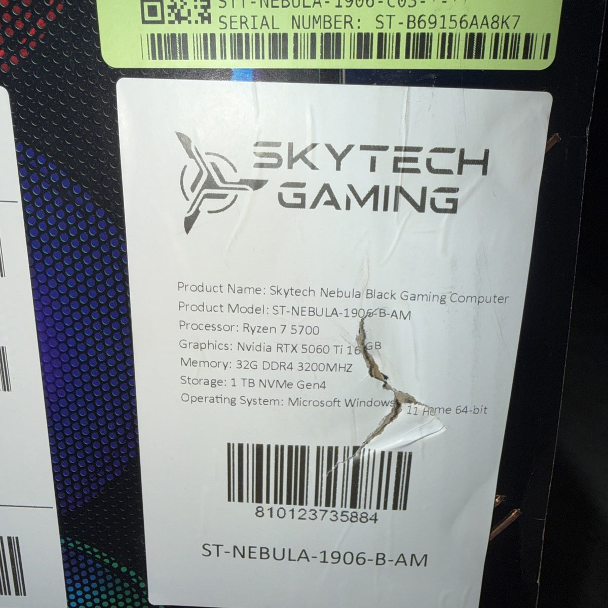 1 Skytech Gaming Nebula Gaming PC, Intel i5 13,400F, NVIDIA RTX 3050, 1TB, 2x8GB