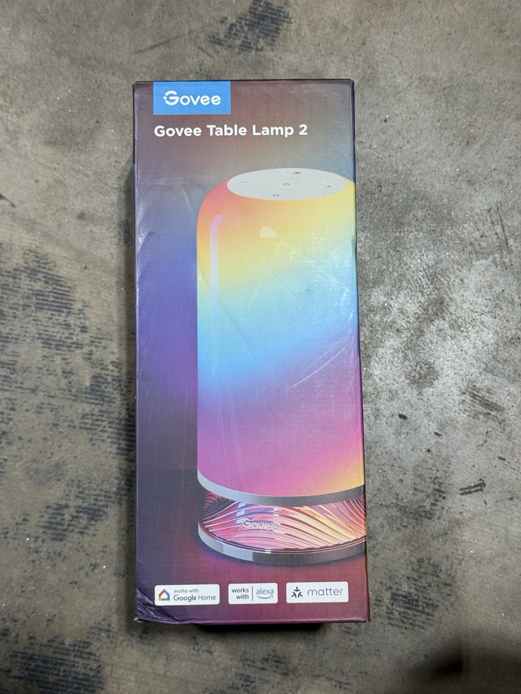 Govee RGBIC Smart Table Lamp 2, Touch Bedside Small Table Lamp(open box)