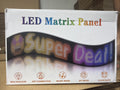 LED Matrix Panel Car Sign 16*144"(192*1330mm) RGB Multicolor App Remote USB
