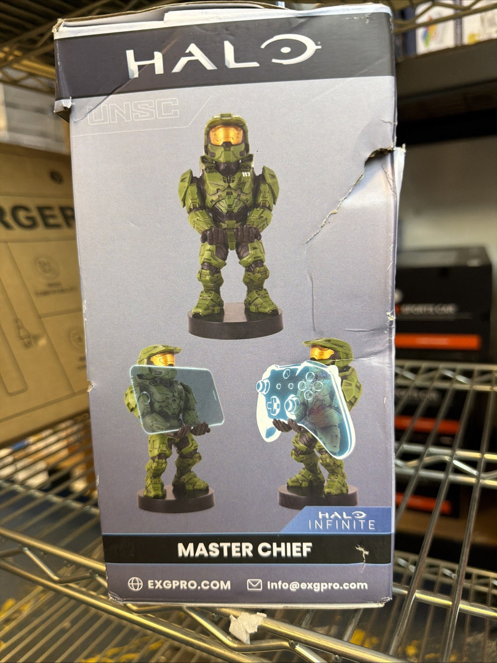 MASTER CHIEF HALO INFINITE CABLE GUYS PHONE / XBOX CONTROLLER HOLDER NEW IN BOX