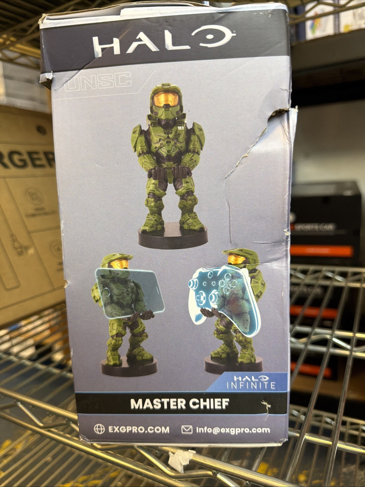 MASTER CHIEF HALO INFINITE CABLE GUYS PHONE / XBOX CONTROLLER HOLDER NEW IN BOX