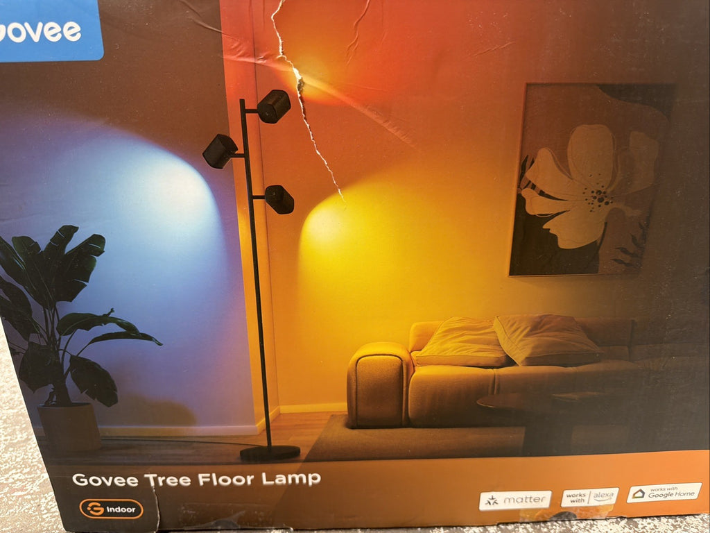 Govee Tree Floor Lamp, 3 Rotatable Lights with LuminBlend Technology H60B2