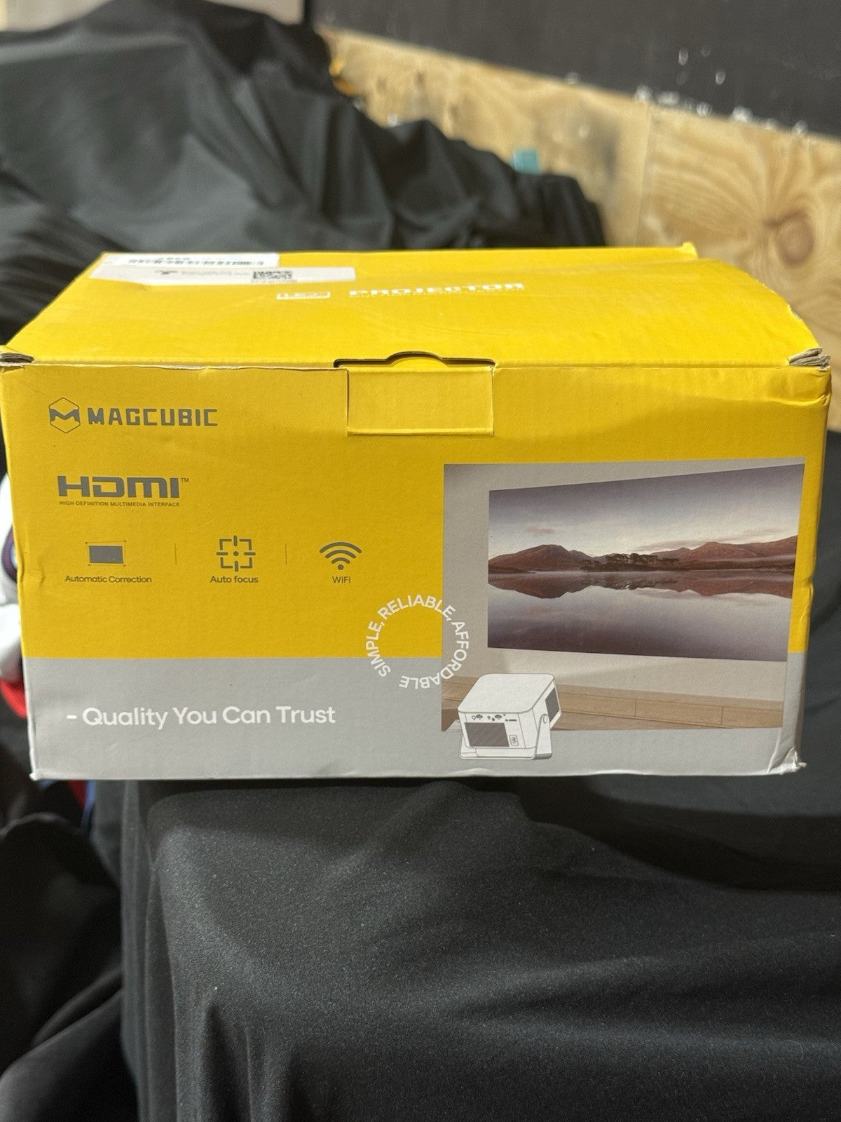 Android 14 Mini Projector with 4K 8K Support, Smart Projector with New Open Box