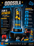 Kids Inflatable Punching Bag 66in Boxing Toy Set with Gloves Pump