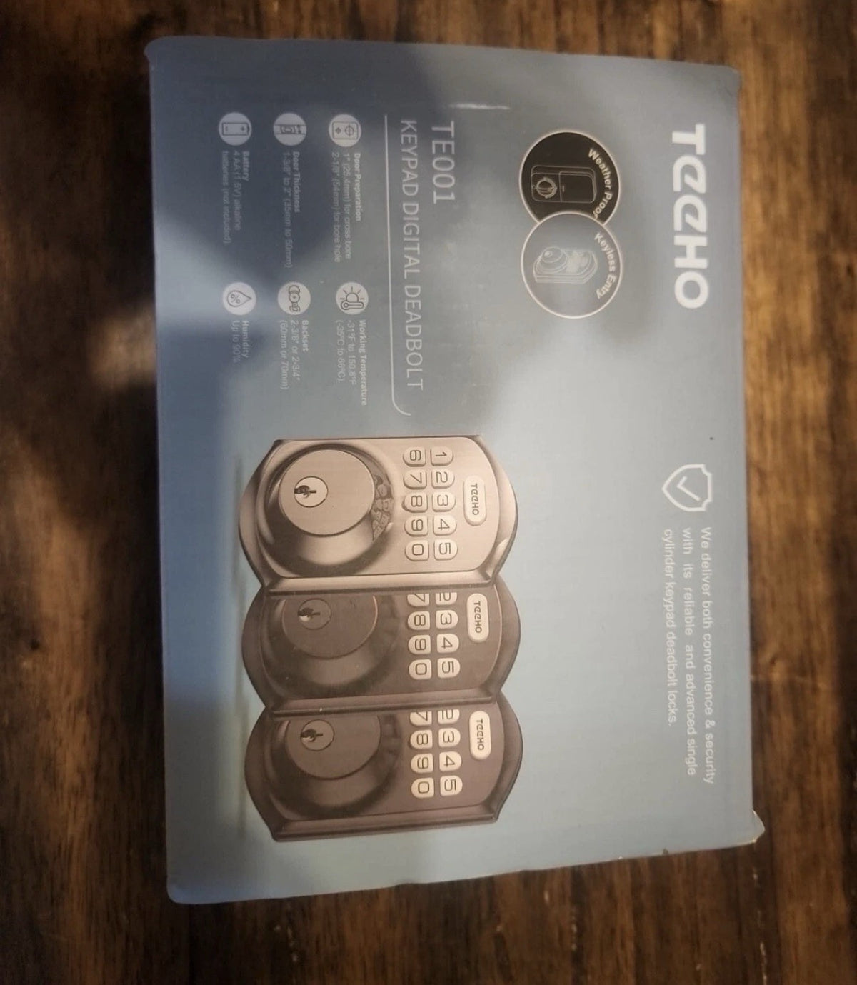 teeho te001 keypad digital deadbolt