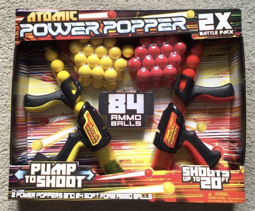 Automatic Power Popper 2X Battle Pack Toy Gun Launcher 