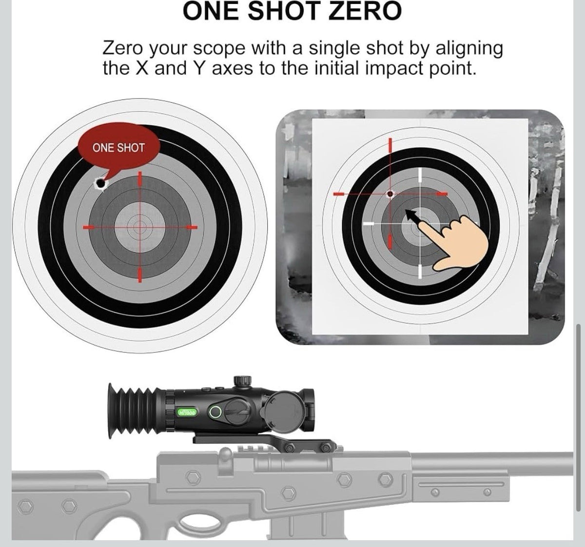 oneleaf.ai 12um 640x512 Thermal Scope, 50mm Thermal Imaging RifleScope