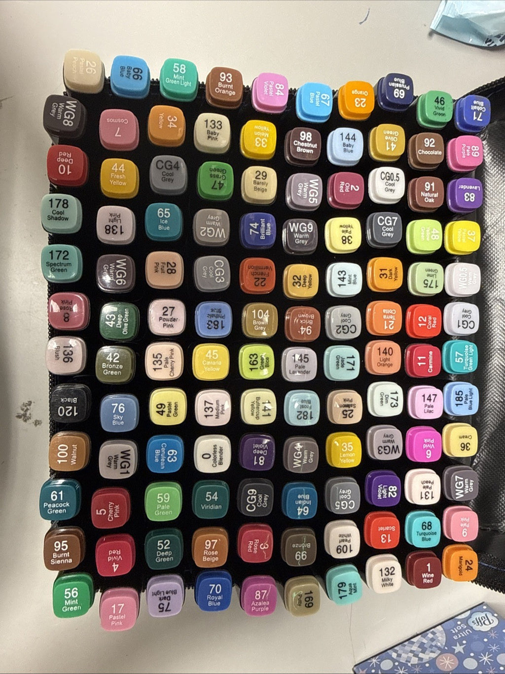 120 PCS DUAL TIP ALCOHOL BASED MARKERS IN ZIPPERED CASE