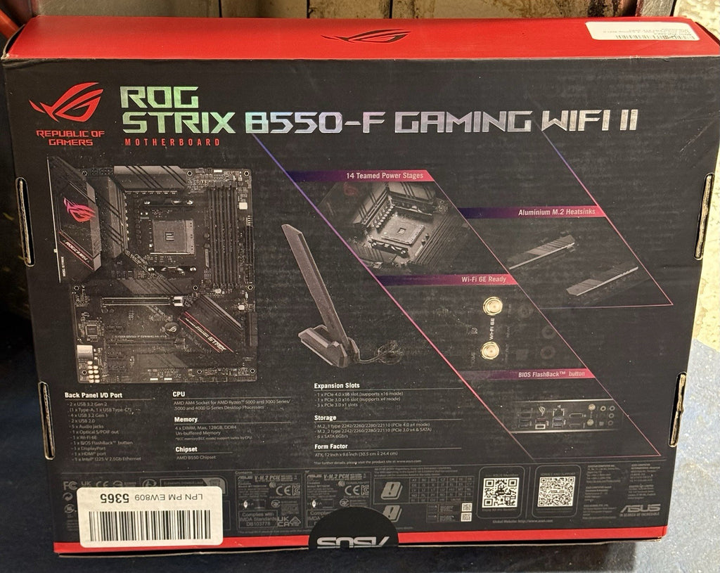 Asus Rog Strix B550-F Gaming Motherboard WIFI  New