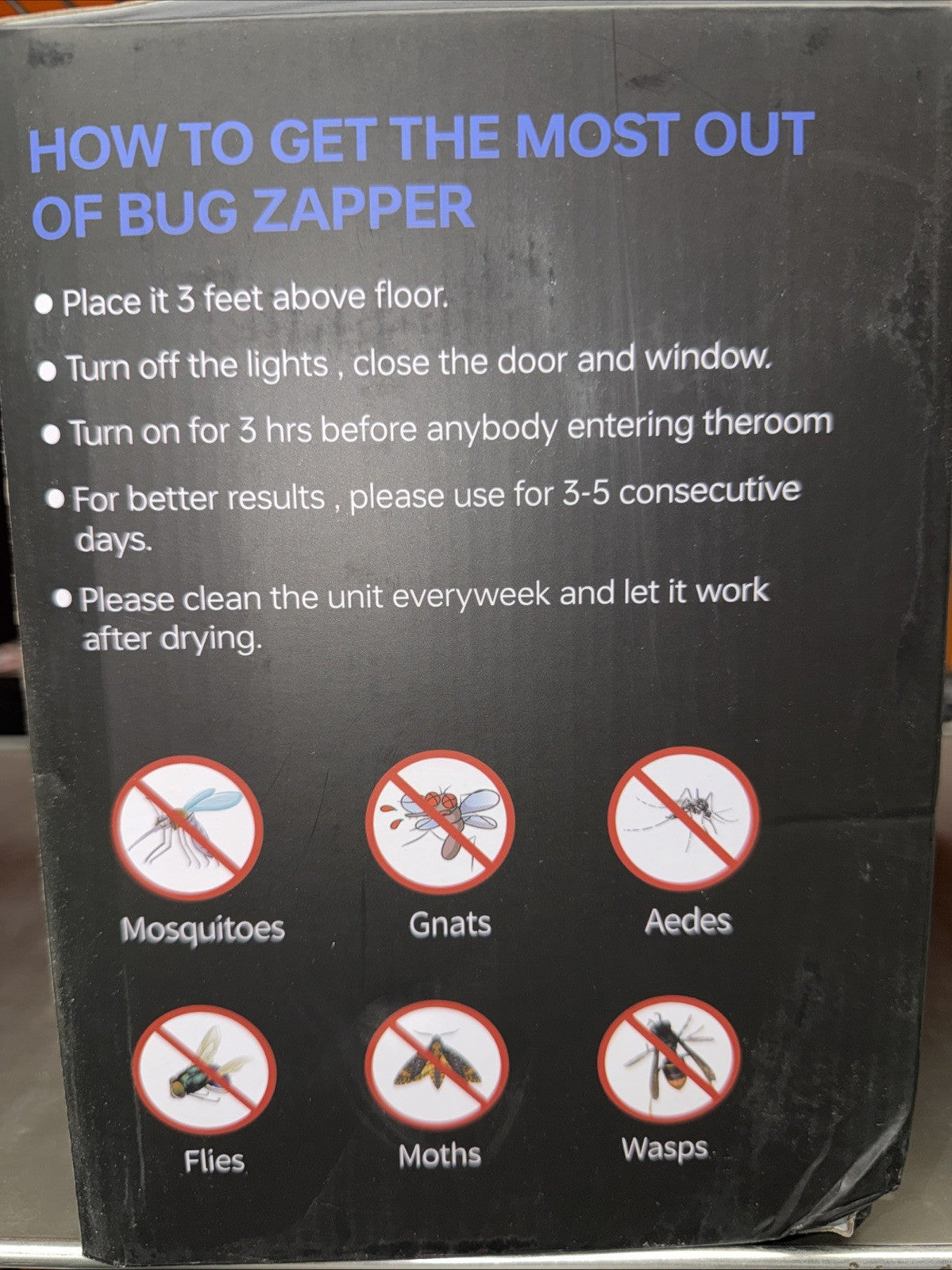 New Fi 4000V Bug Zapper, Waterproof Electric Flying Insect Trap with LED Light,