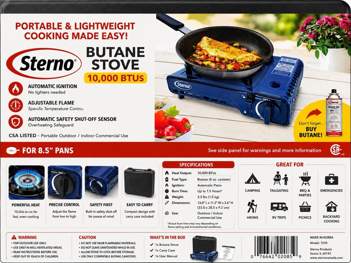 Sterno Butane Camping Stove