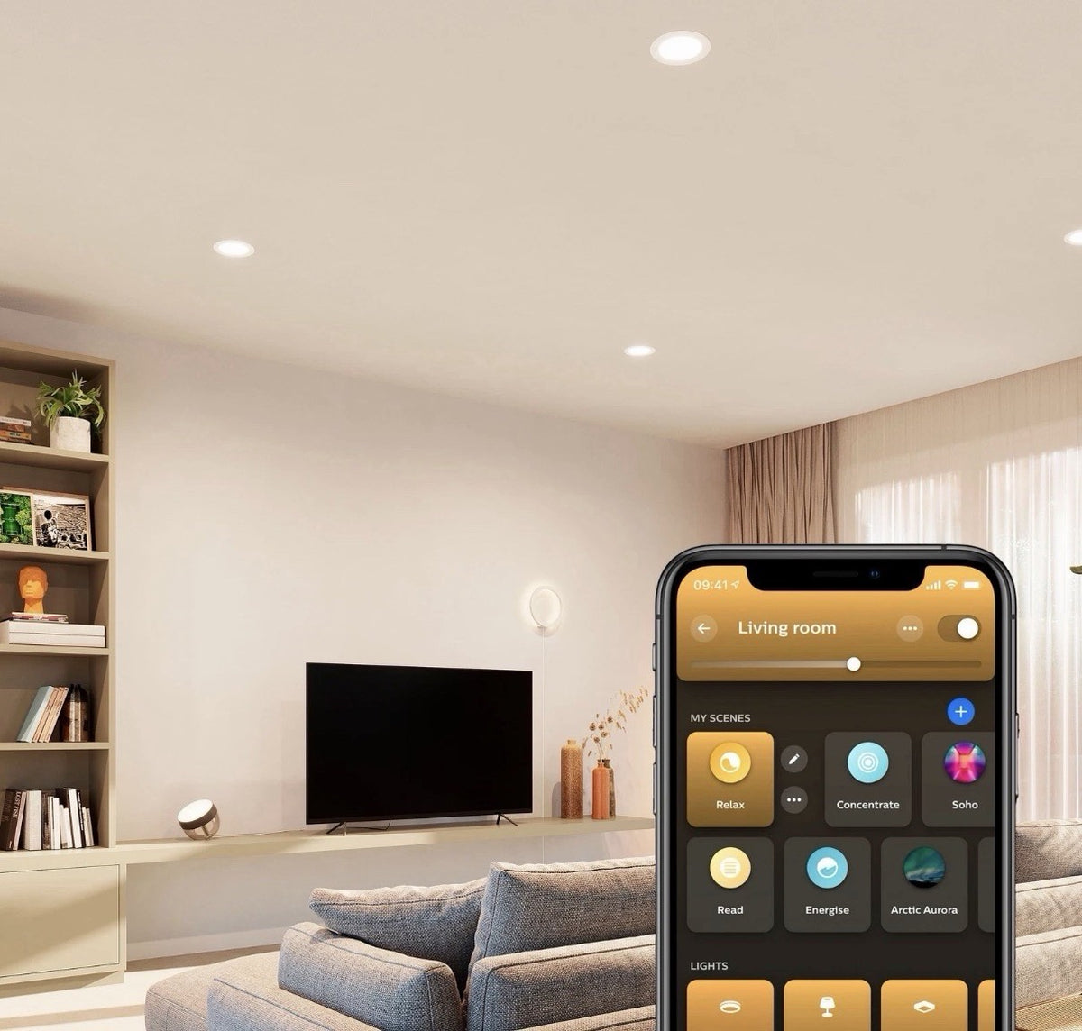 Philips Hue White & Color Ambiance 6" Slim Canless Downlight