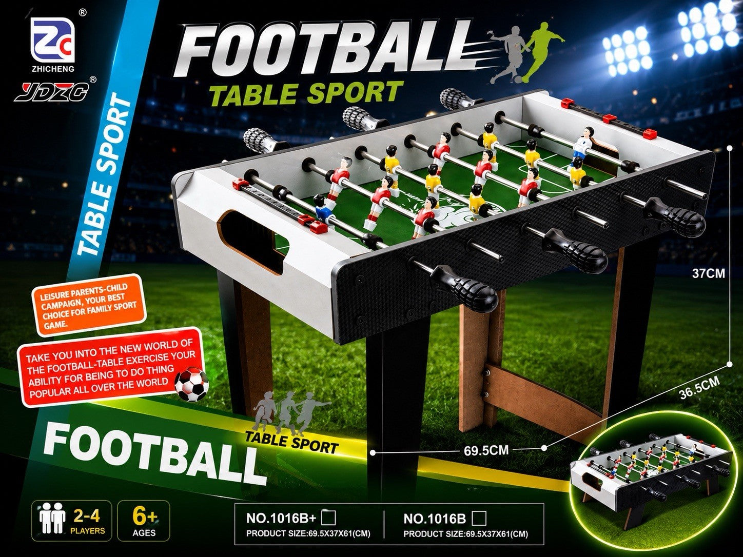 Folding Foosball Table, Competition Size Foldable Soccer Game Table