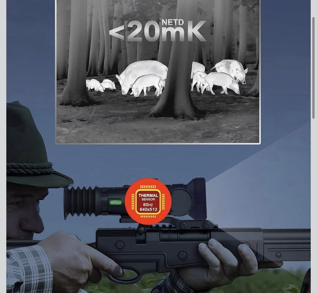 oneleaf.ai 12um 640x512 Thermal Scope, 50mm Thermal Imaging RifleScope