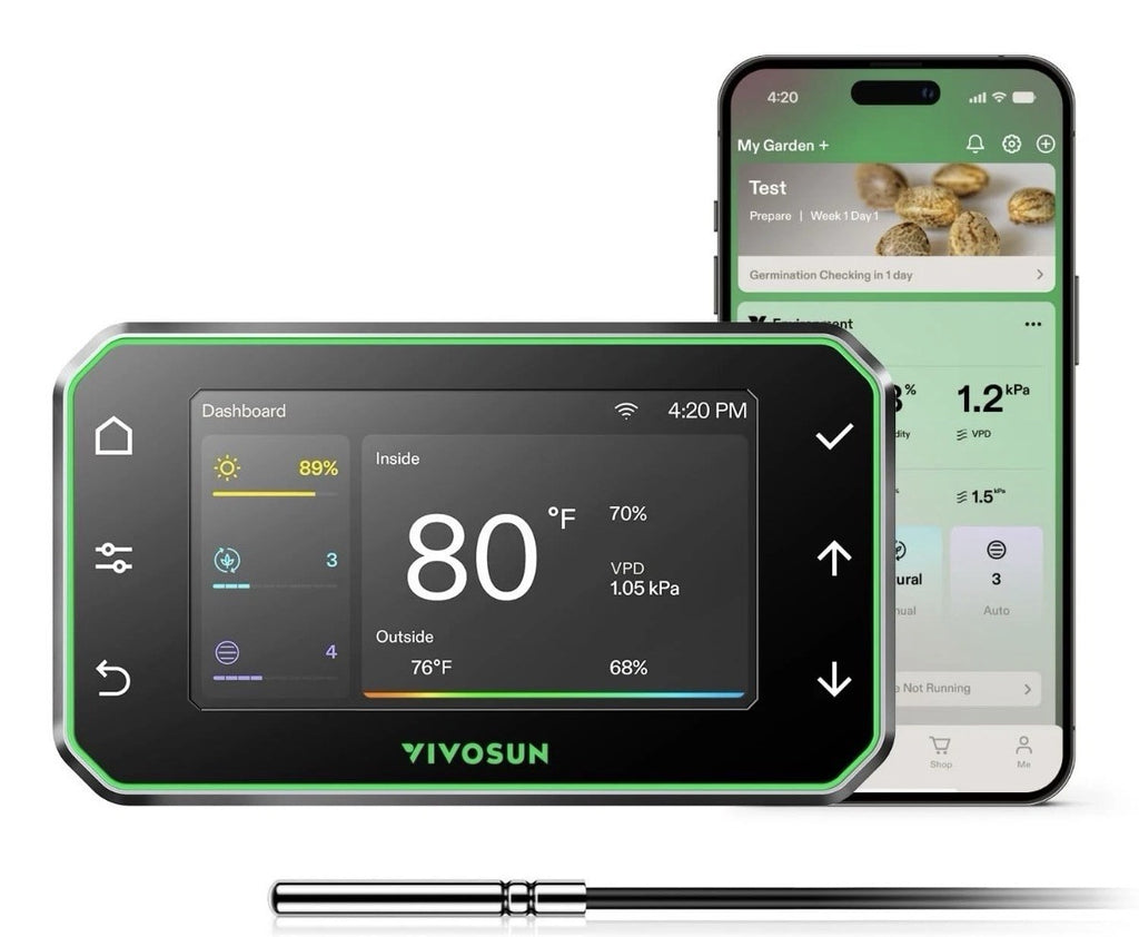 VIVOSUN GrowHub Controller E42A+ for Grow Tent, Smart E42A+, Black