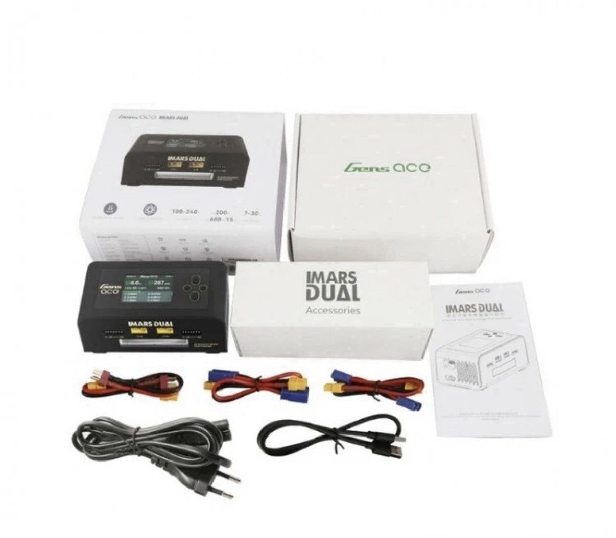 GENS ACE IMARS Dual Channel Balance Charger Smart Charger Imars D300
