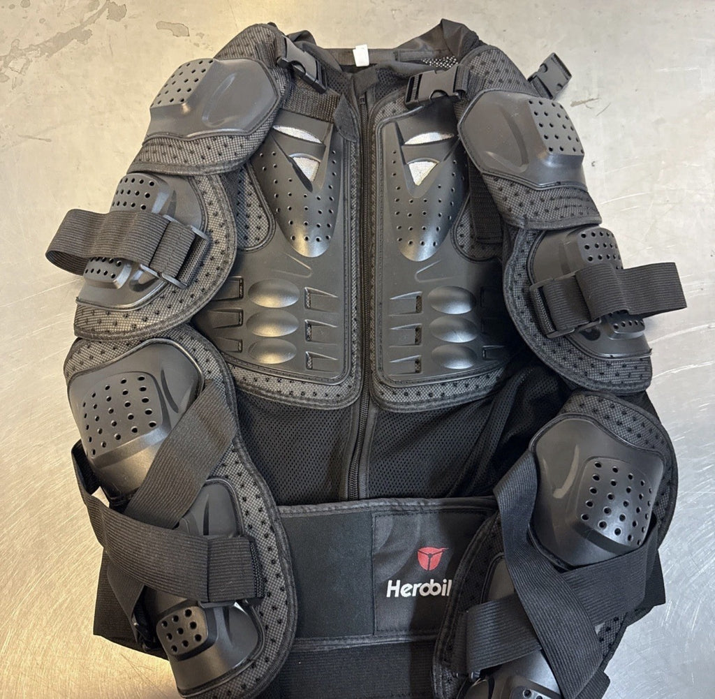 HEROBIKER Motorcycle Full Body Armor Jacket spine chest protection gear
