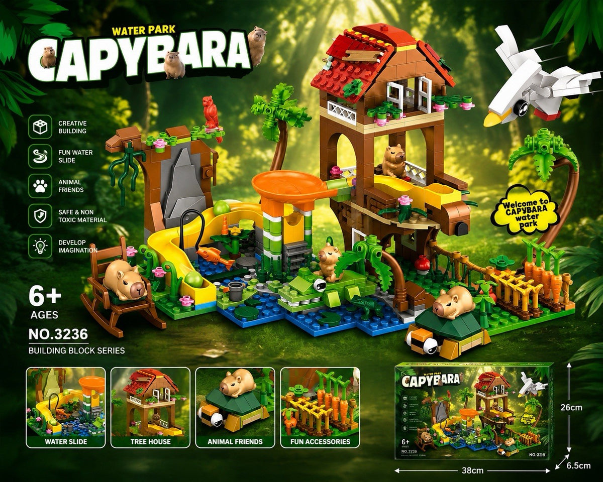 Building Set ￼Capybara Water Park 507 Pcs