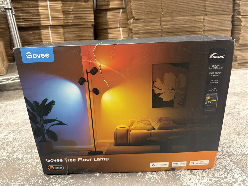 Govee Tree Floor Lamp, 3 Rotatable Lights with LuminBlend Technology H60B2