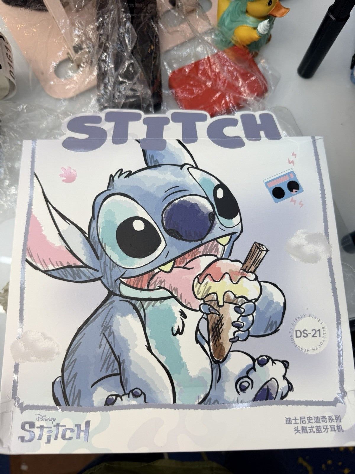 Disney Stitch Bluetooth Headphones for Kids, Wireless Headphones