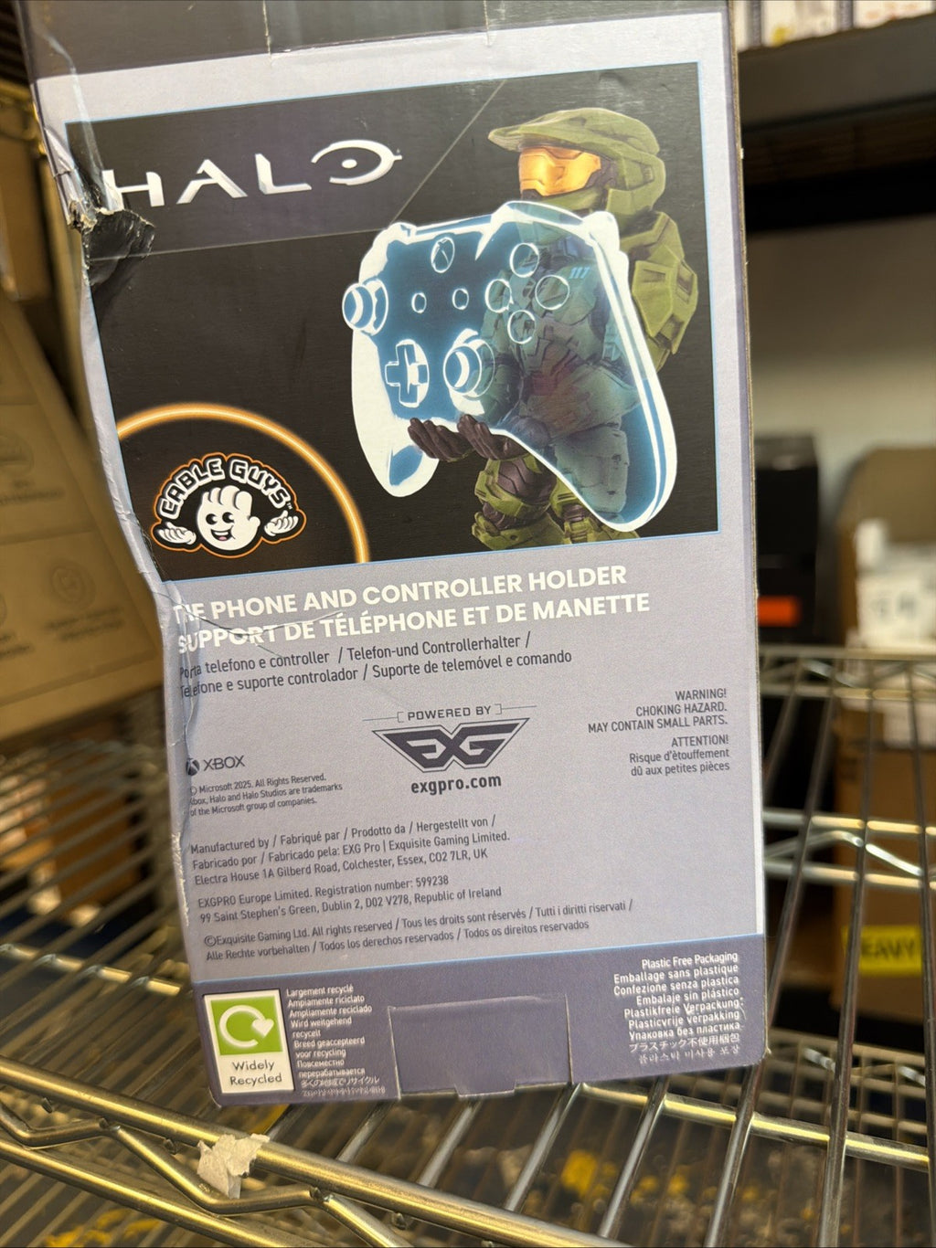 MASTER CHIEF HALO INFINITE CABLE GUYS PHONE / XBOX CONTROLLER HOLDER NEW IN BOX