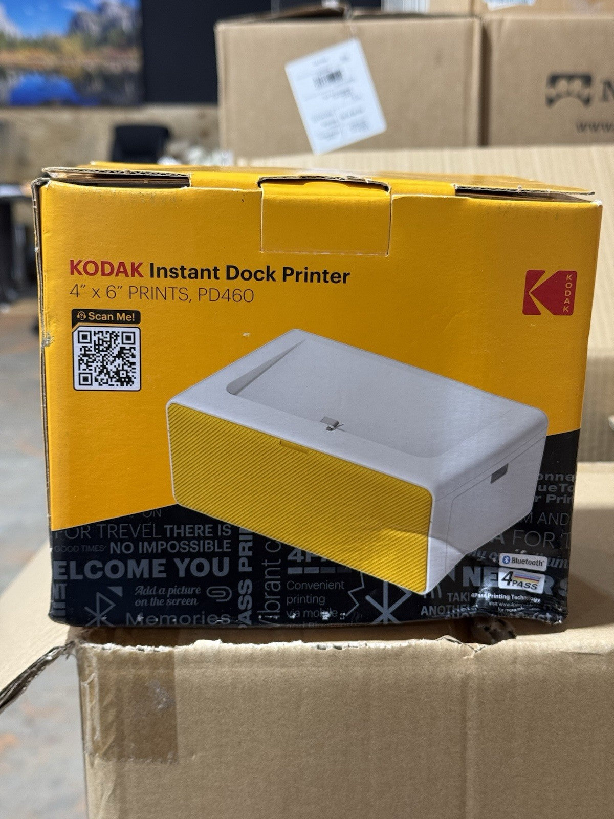 KODAK Dock Printer PD460 Portable Instant 4x6 Photo Printer Bluetooth