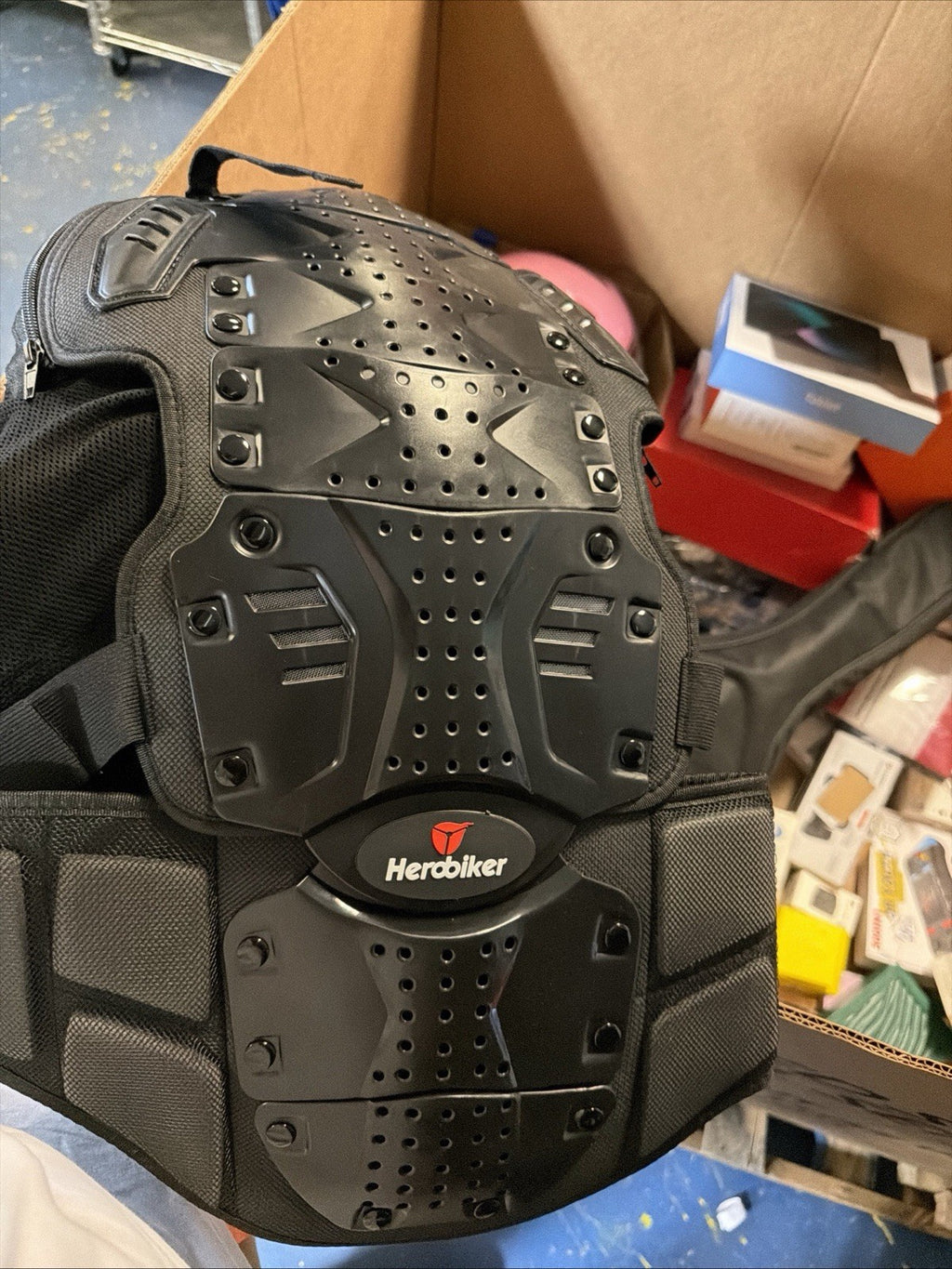 HEROBIKER Motorcycle Full Body Armor Jacket spine chest protection gear