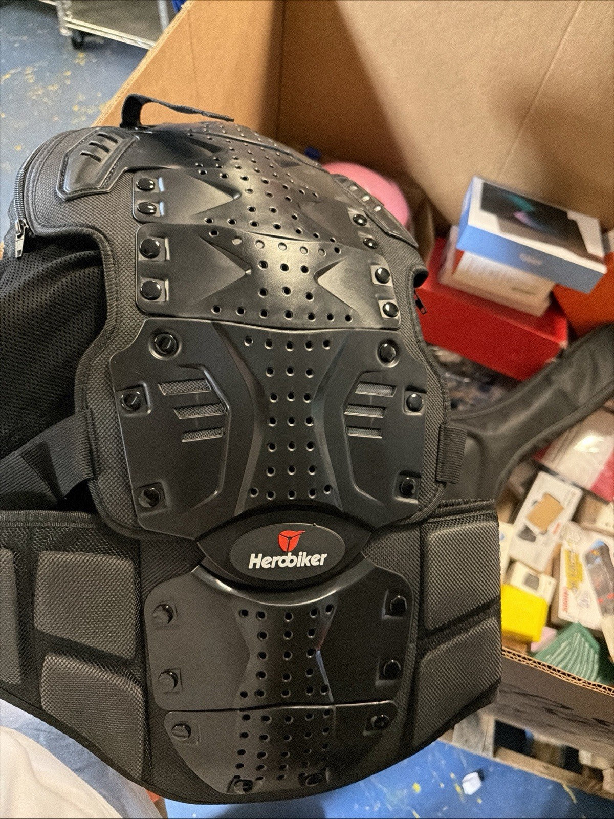HEROBIKER Motorcycle Full Body Armor Jacket spine chest protection gear