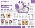 NIB Homeika Dog Grooming Kit & Vacuum Suction 99% Pet Hair, Dog Hair Vacuum H017