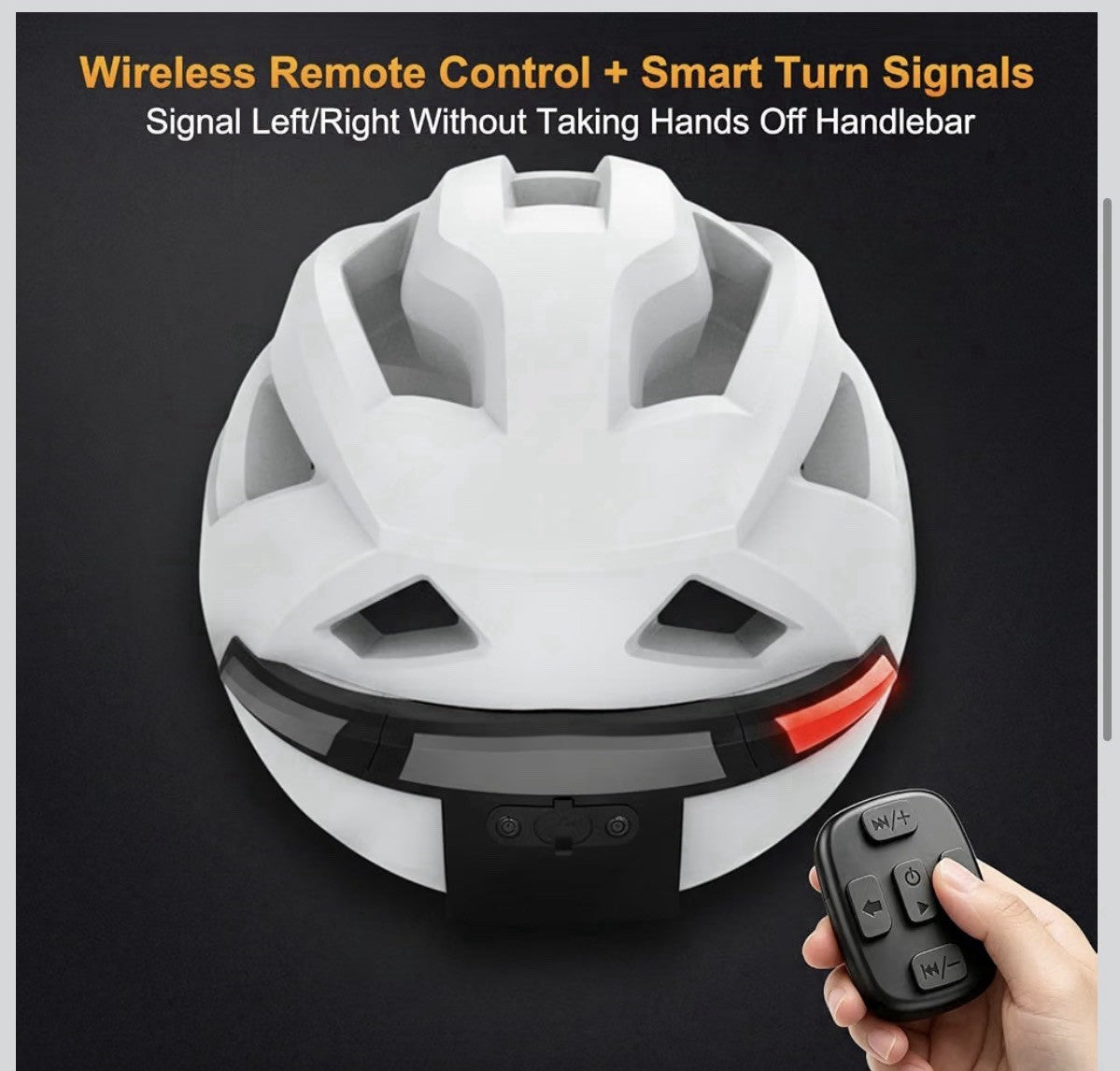 Smart E-Bike Helmet with Bluetooth 5.4 Stereo Sound & Turn Signal Lights