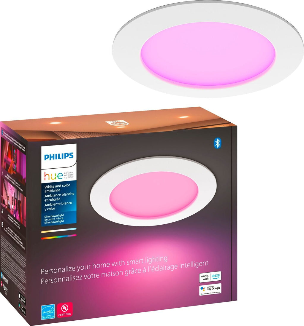 Philips Hue White & Color Ambiance 6" Slim Canless Downlight