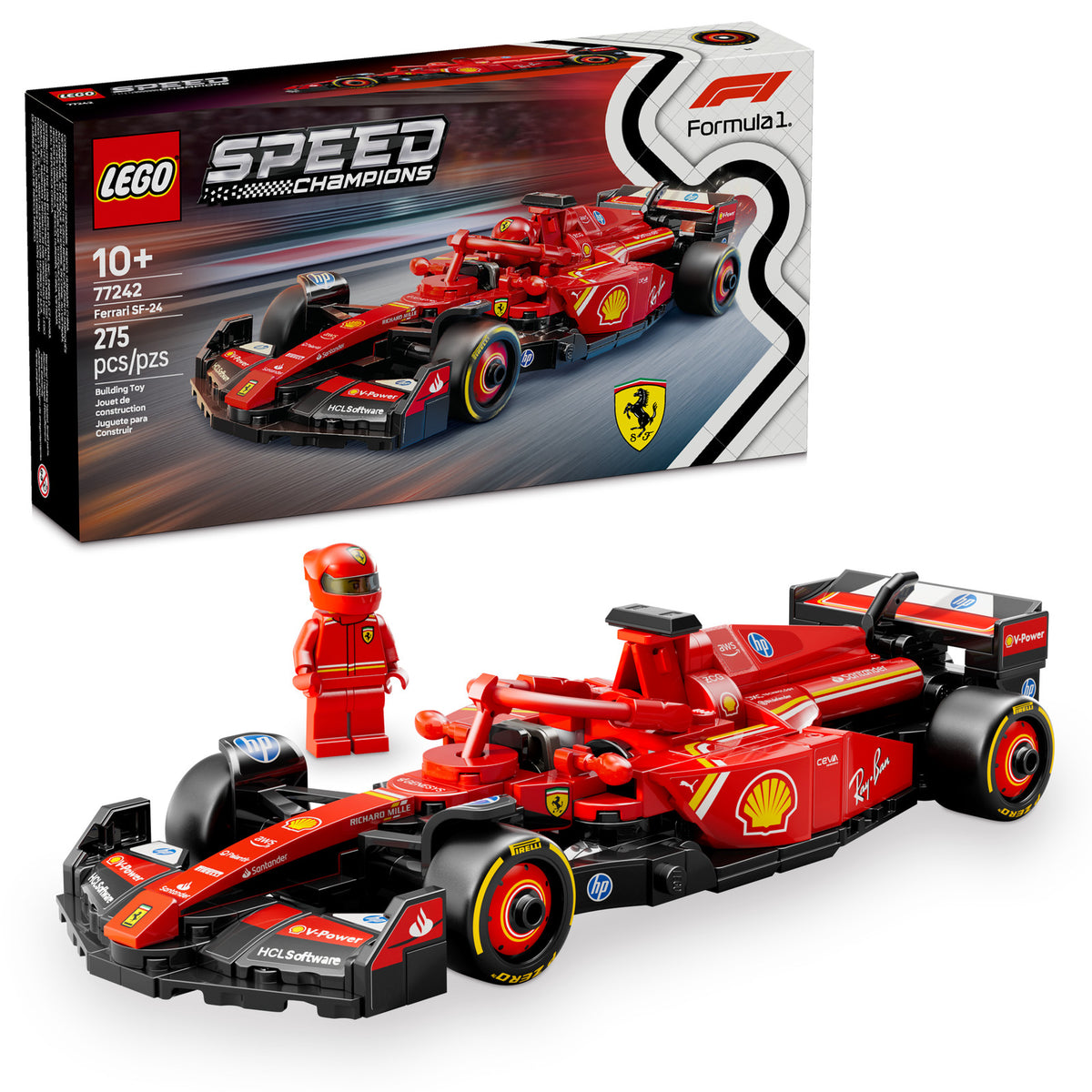 LEGO SPEED CHAMPIONS: Ferrari SF-24 F1 Race Car (77242)