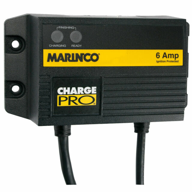 Guest Charge Pro 6A Battery Charger 1 Bank 12V On-Board Marine Boat 120V Global