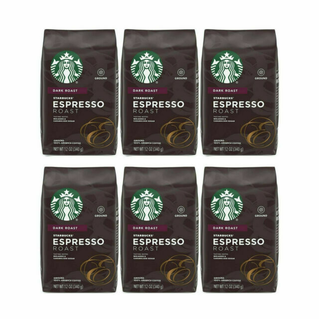 Starbucks Whole Coffee Beans, Dark Roast Hot or Iced Coffee, Espresso Roast, 12